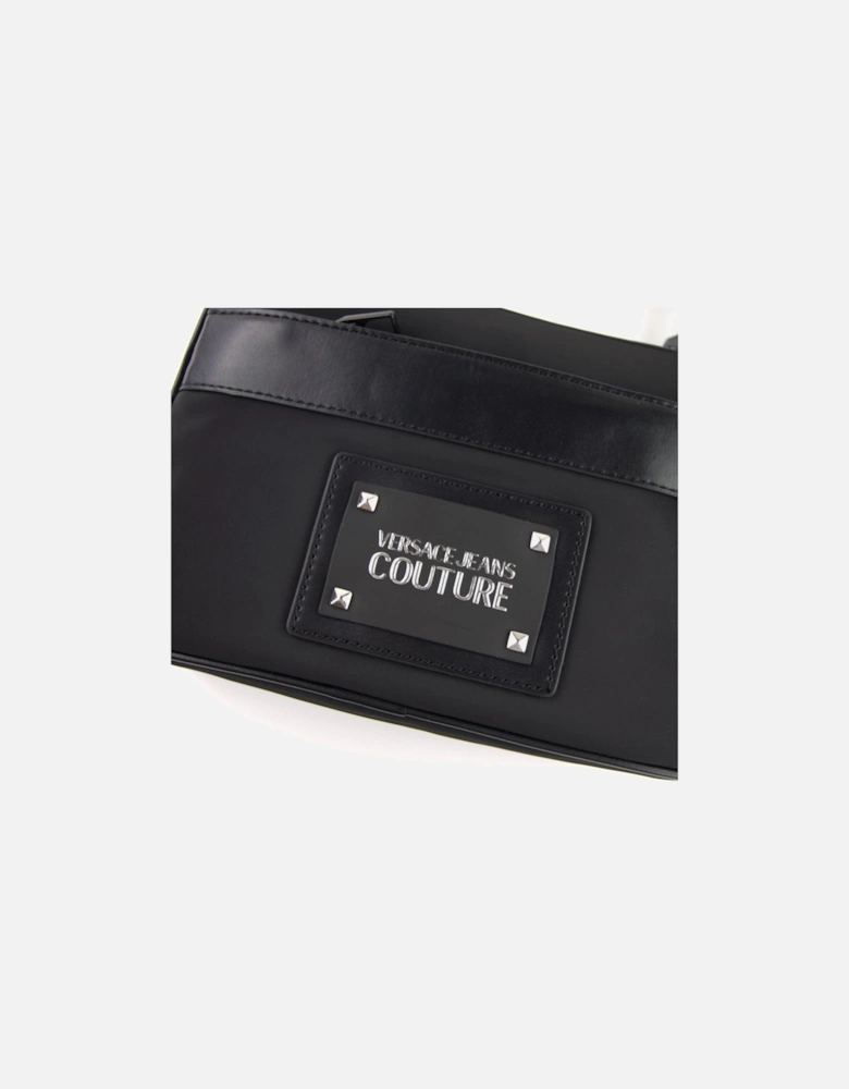 Jeans Couture Motif Logo Crossbody Bag Black