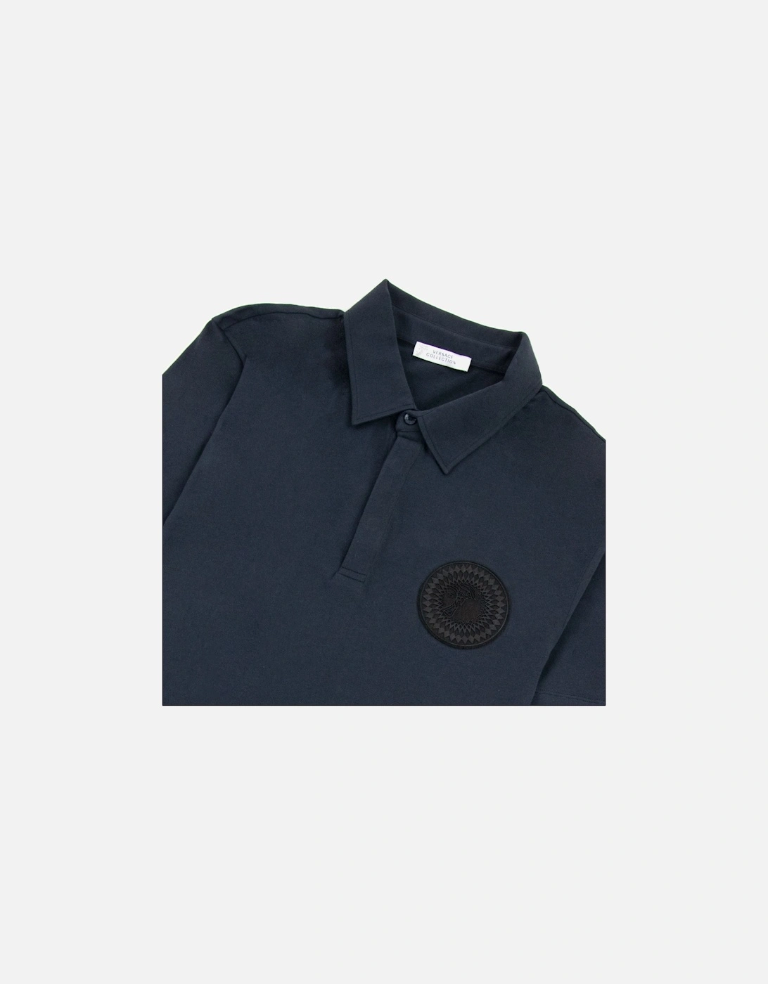 Rubber Logo Medusa Polo Navy