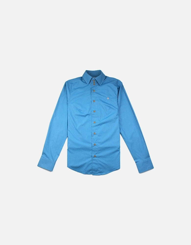 3 Button Shirt Turquoise