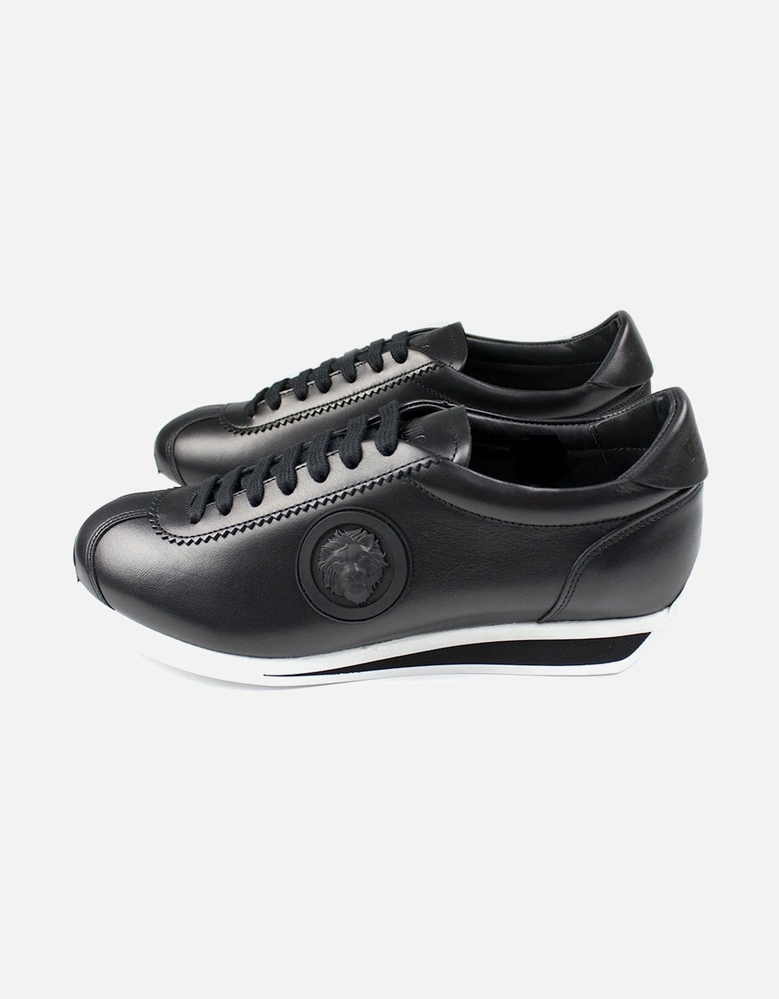Versace Versus Low Top Lion Sneaker Black, 4 of 3