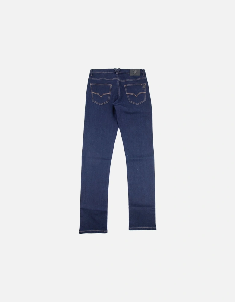 Jeans Slim Fit Stretch Denim Jeans Dark Denim