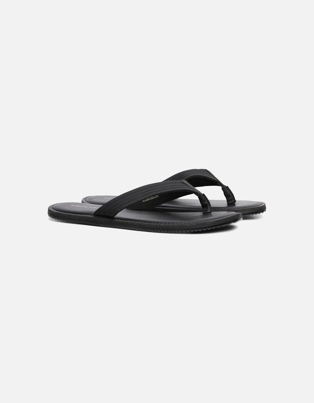 Washton Leather Men's Anthracite Flip Flops, 7 of 6