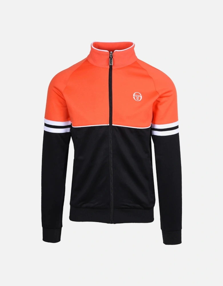 Orion Track Top - Tangerine Tango/Black