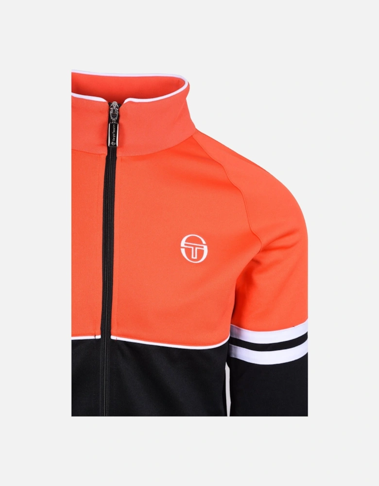 Orion Track Top - Tangerine Tango/Black
