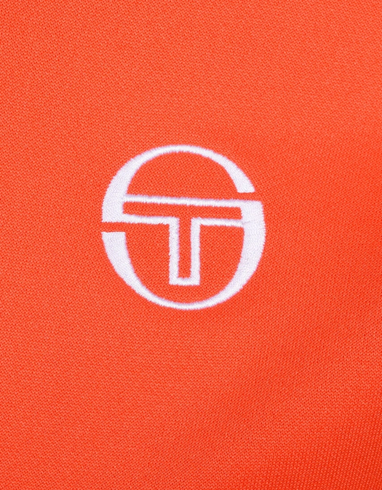 Orion Track Top - Tangerine Tango/Black