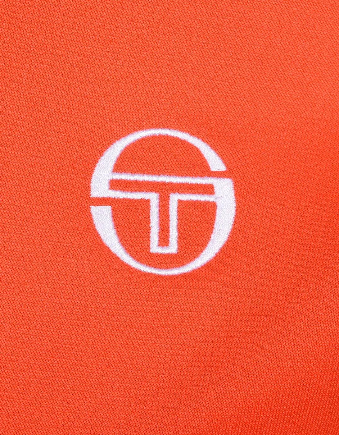 Orion Track Top - Tangerine Tango/Black