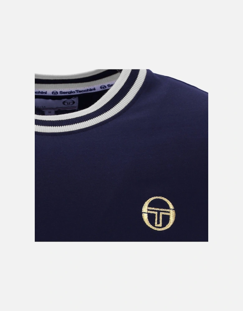 Rainer T-Shirt - Maritime Blue/Gardenia