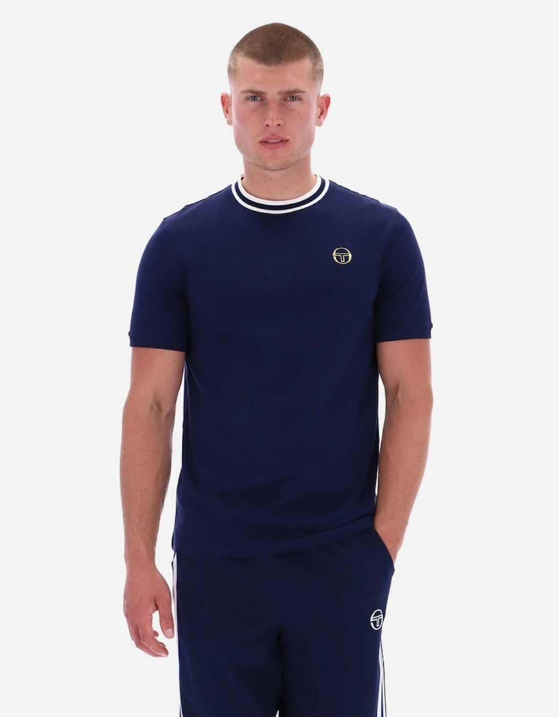 Rainer T-Shirt - Maritime Blue/Gardenia