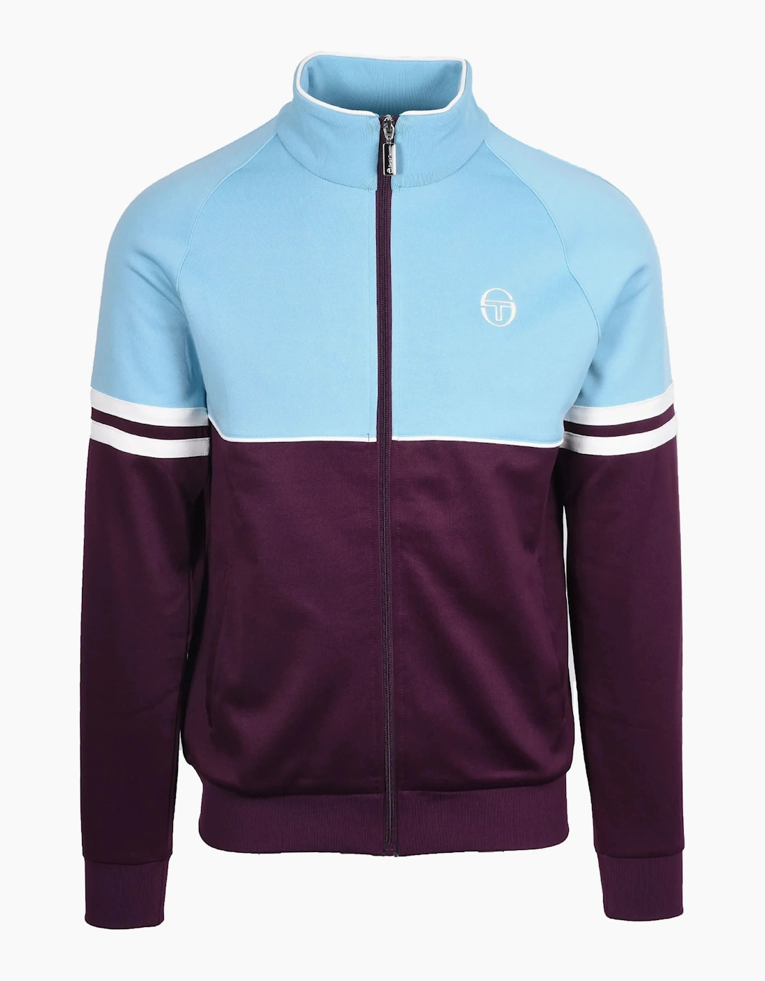 Sergio Tacchini Men's Blue Orion Tj Track Jacket - Milky /Winter Bloom/Gardenia - : 38/Regular Medium