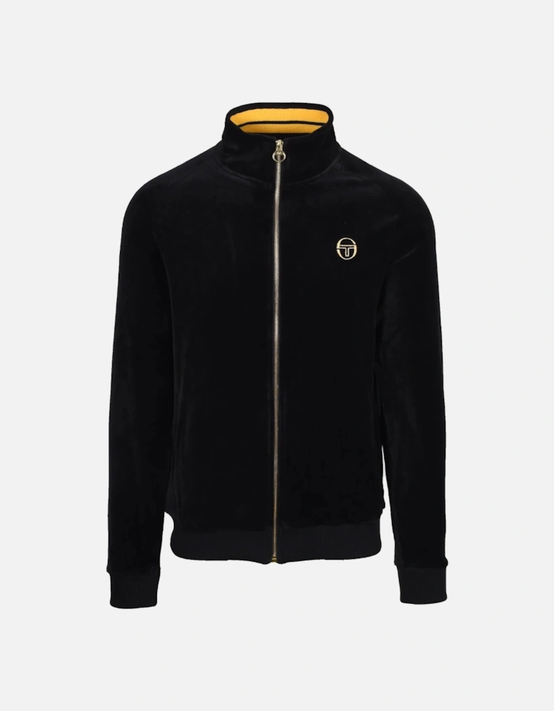 Court Velour Track Top - Black