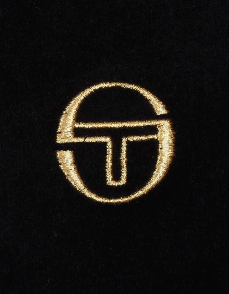 Court Velour Track Top - Black