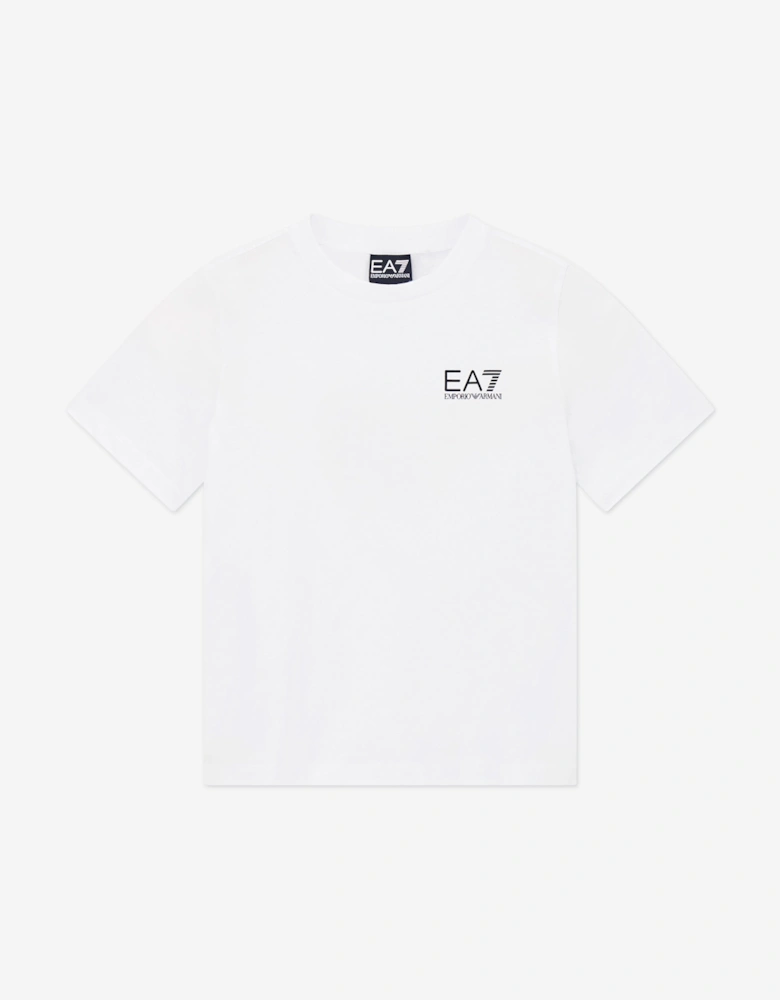 EA7 Emporio Armani Boys Train Core ID T-Shirt in White