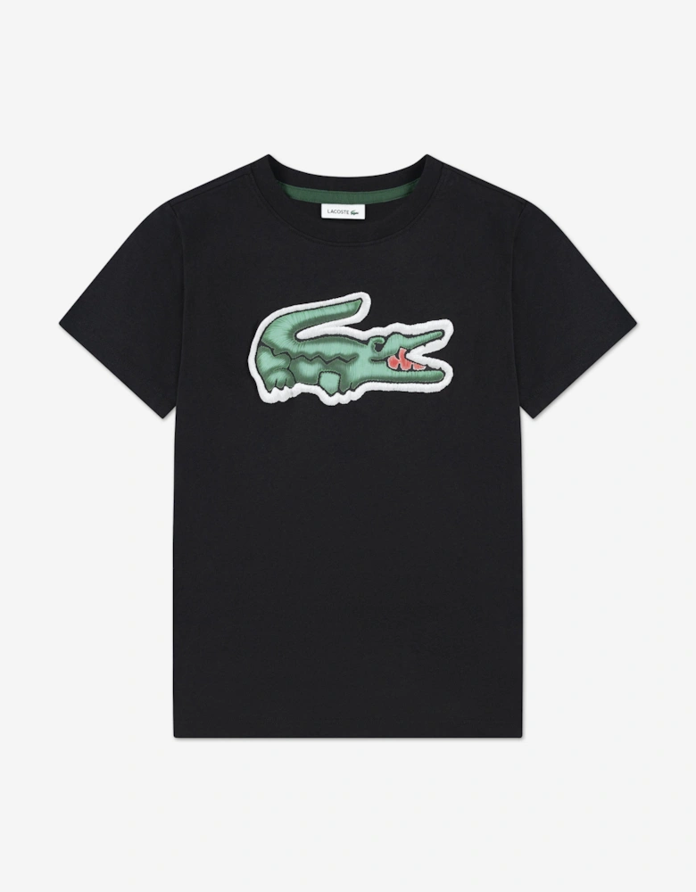 Boys Logo T-Shirt in Black