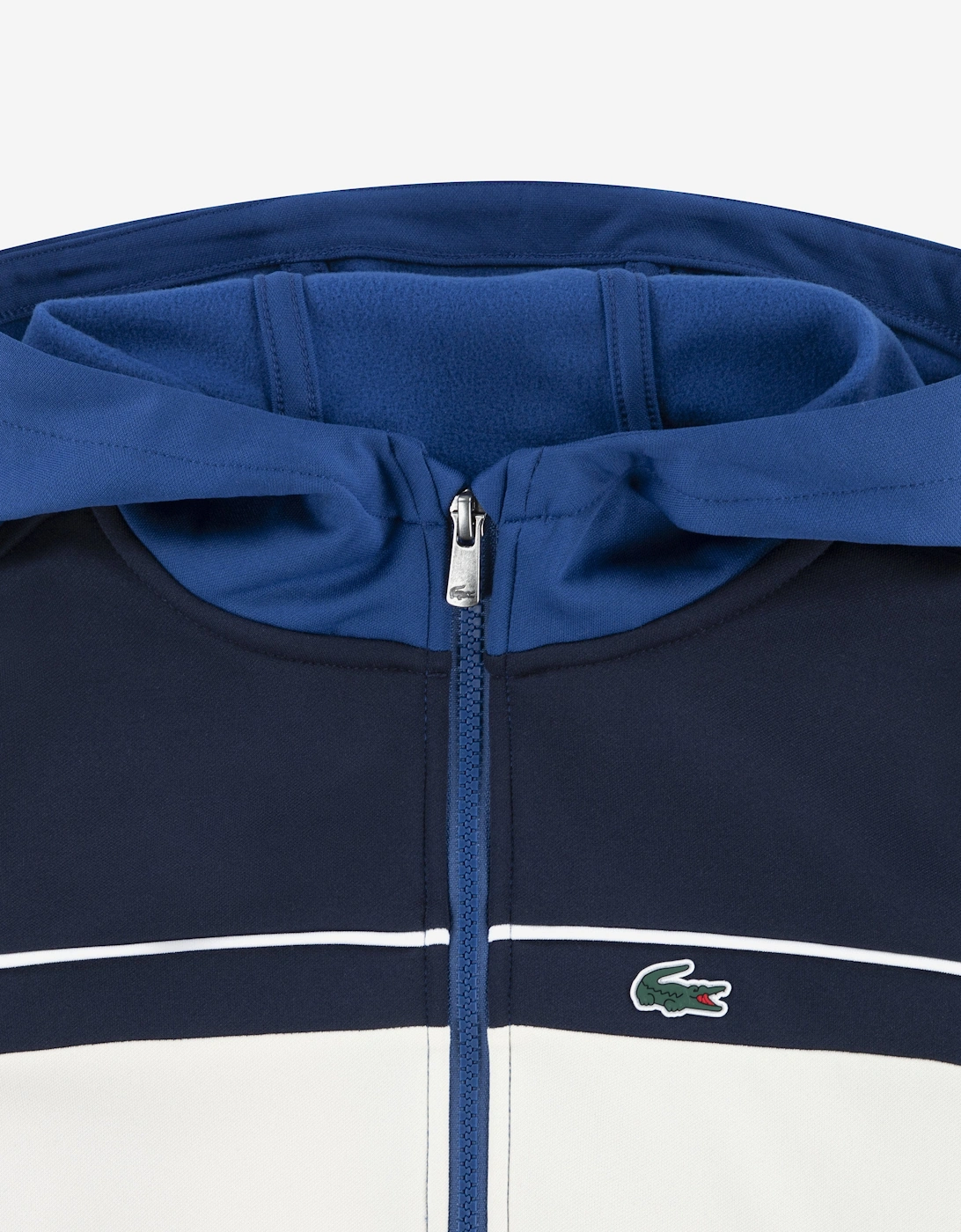 Boys Front Stripe Full Zip Tracksuit in Blue