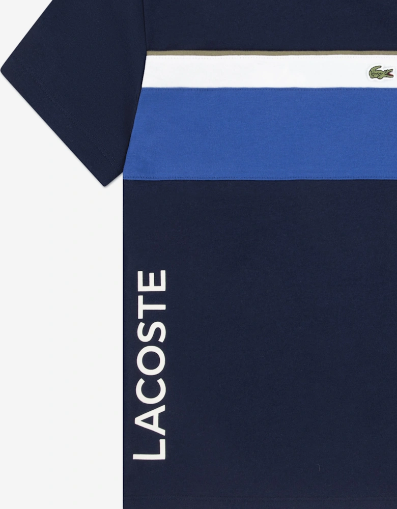 Boys Colourblock T-Shirt in Navy