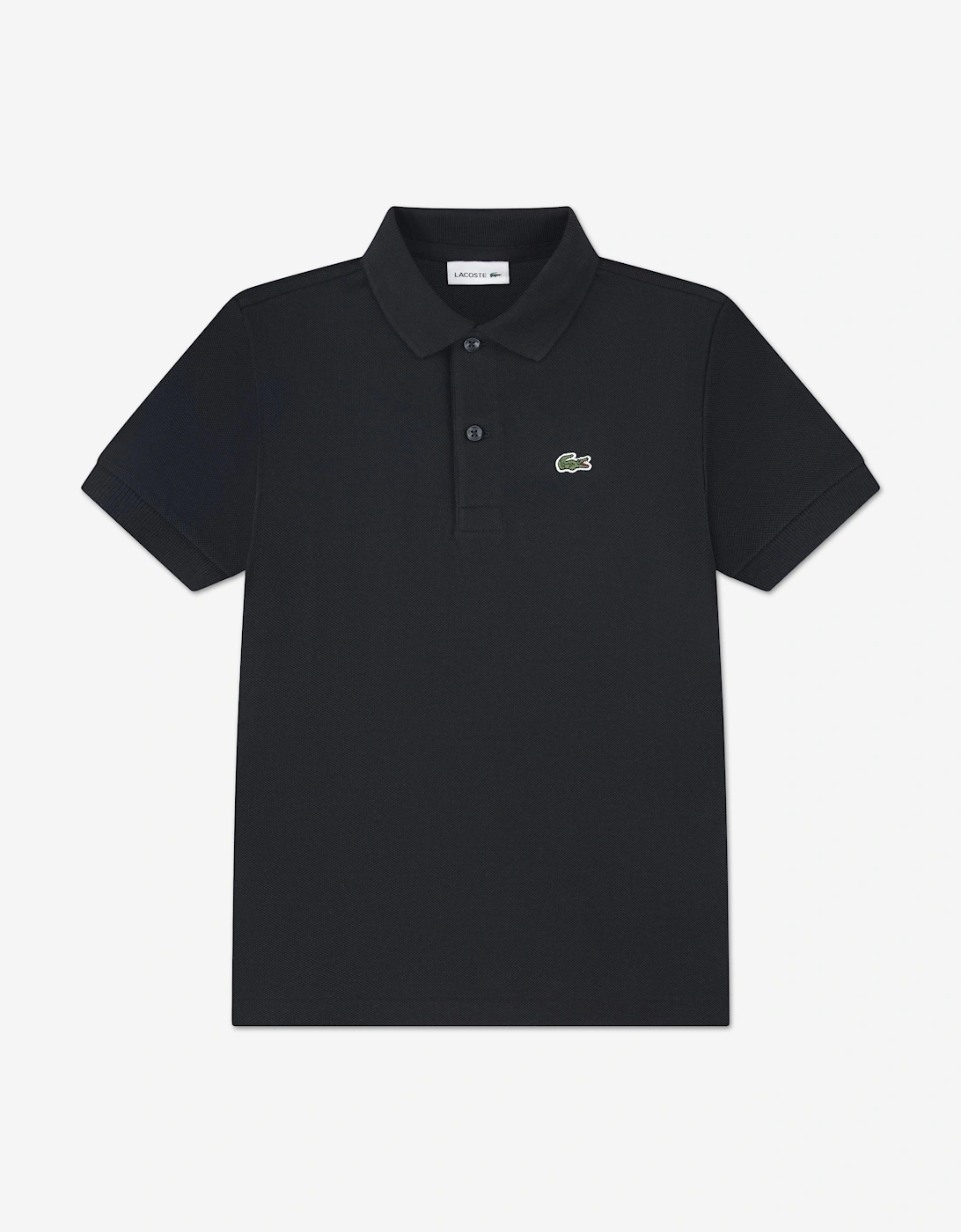 Lacoste Boys Black Petit Pique Polo Shirt In  2 Years Size 2 Yrs Kids