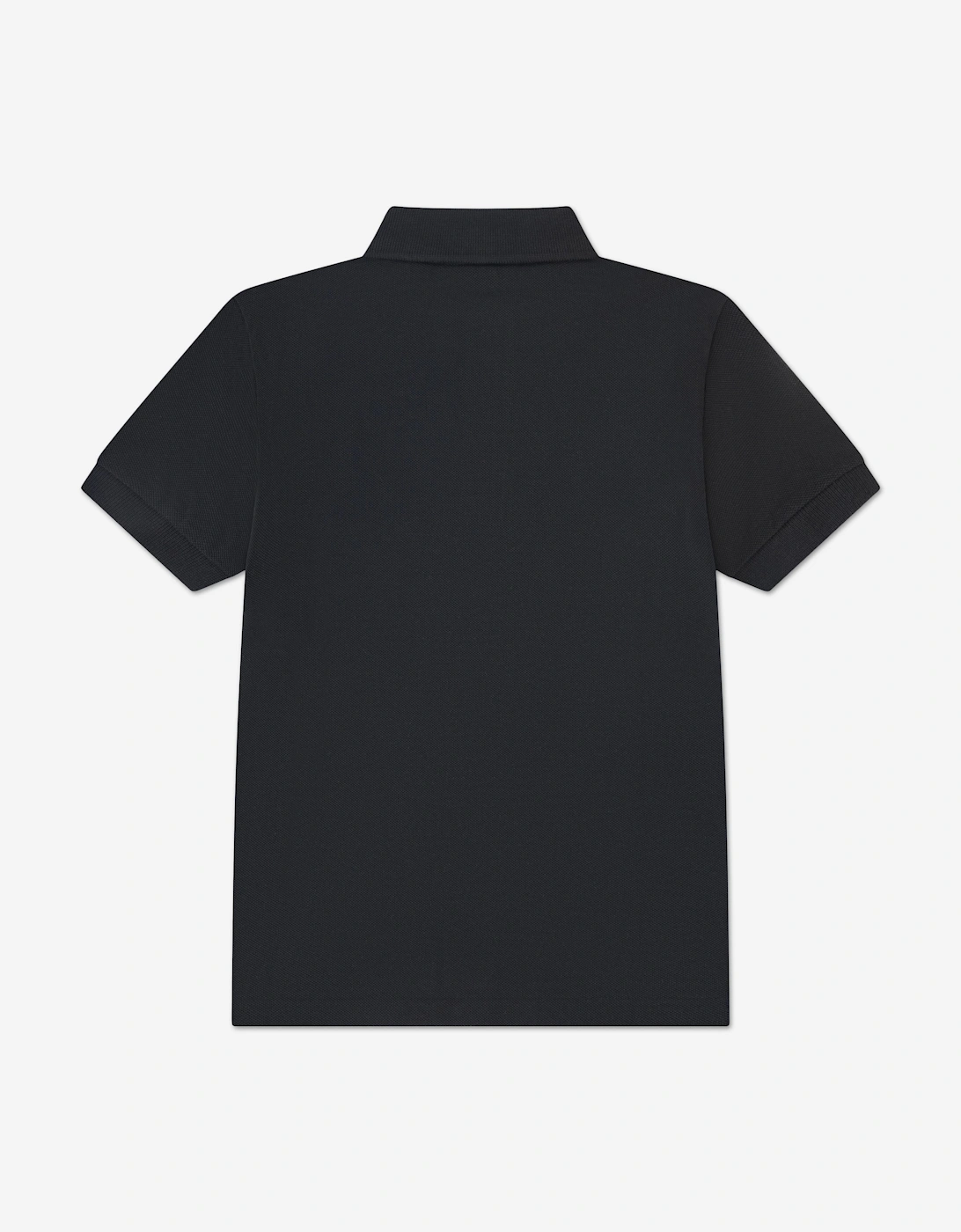 Boys Petit Pique Polo Shirt in Black