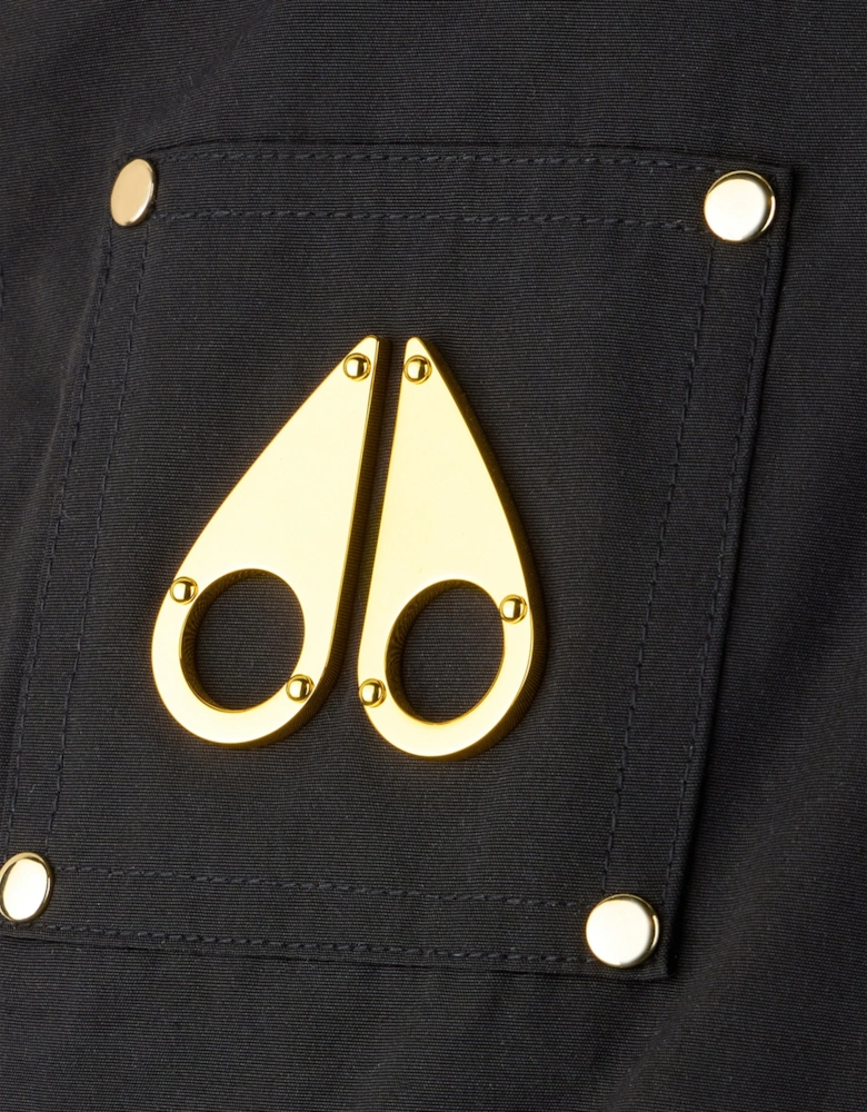 Kids Down Padded Bomber Jacket in Black