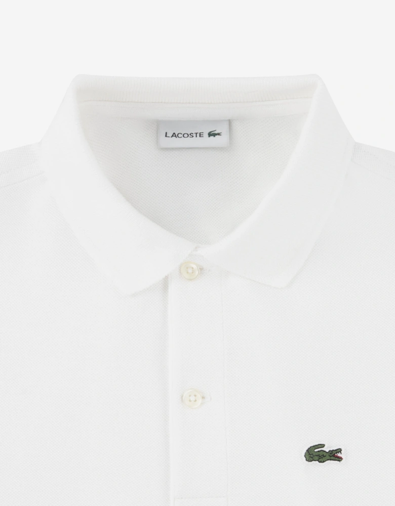 Boys Petit Pique Polo Shirt in White