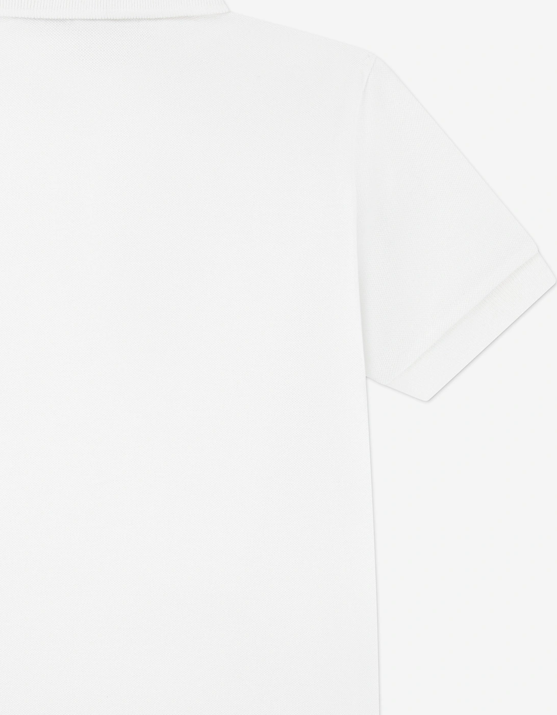 Boys Petit Pique Polo Shirt in White