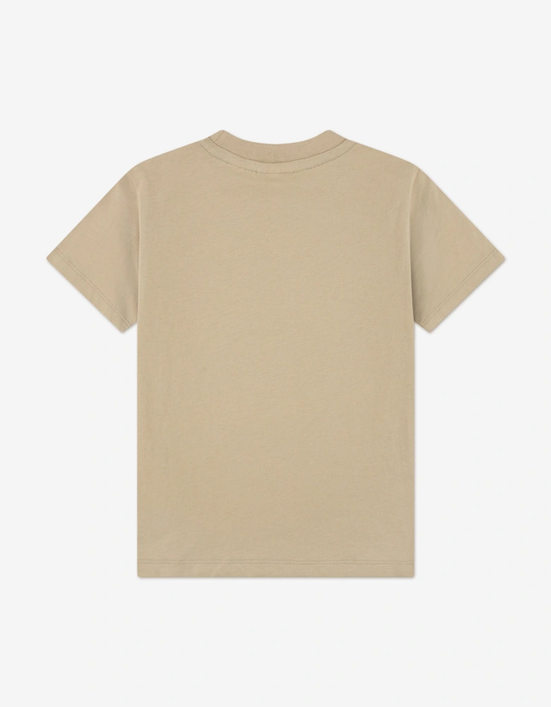 Boys Vision Logo T-Shirt in Beige