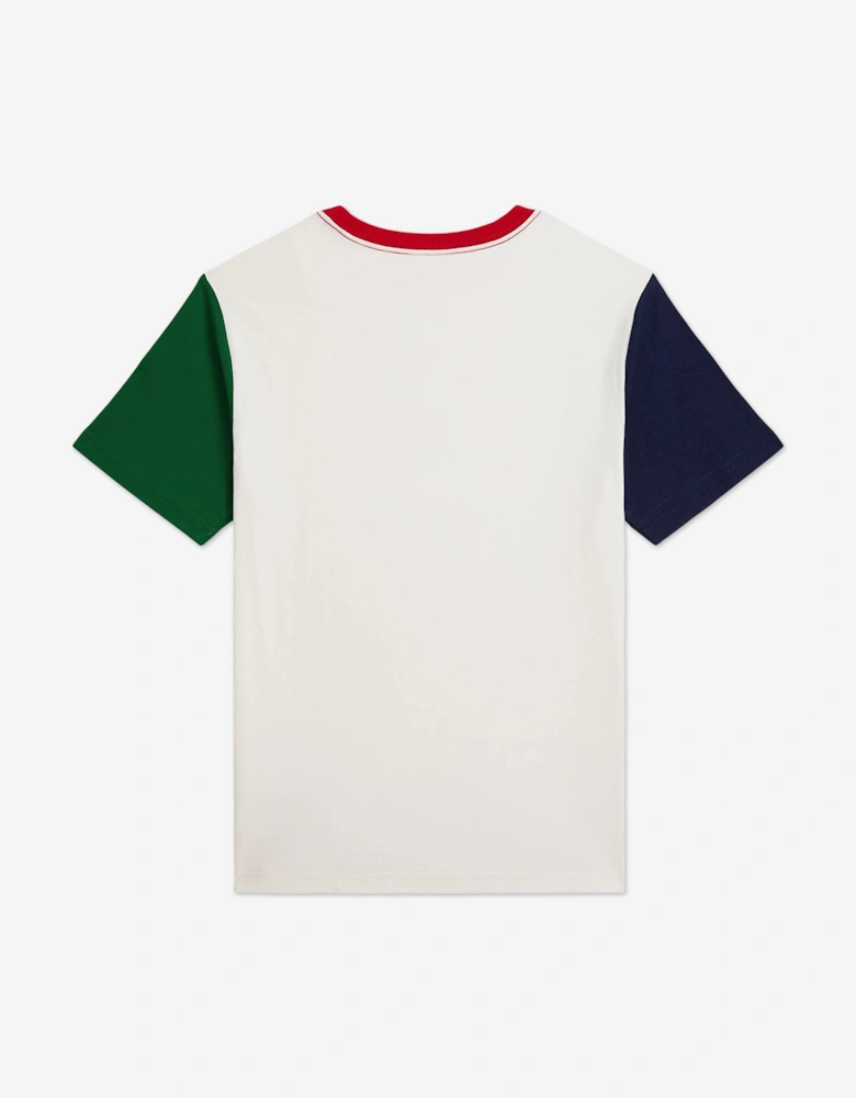 Boys Polo T-Shirt in Ivory