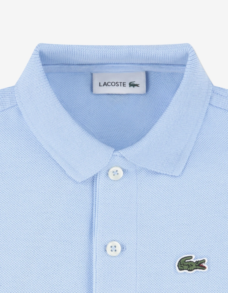 Boys Petit Pique Polo Shirt in Blue