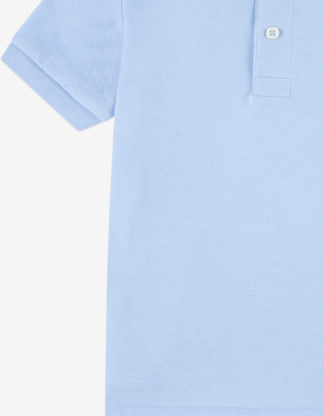 Boys Petit Pique Polo Shirt in Blue