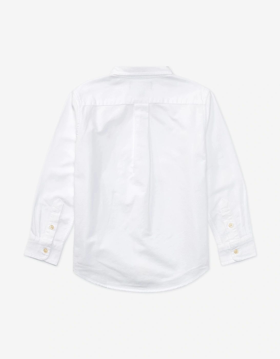 Boys Logo Oxford Shirt in White