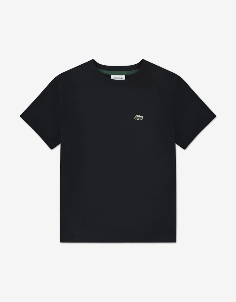 Boys Logo T-Shirt in Black