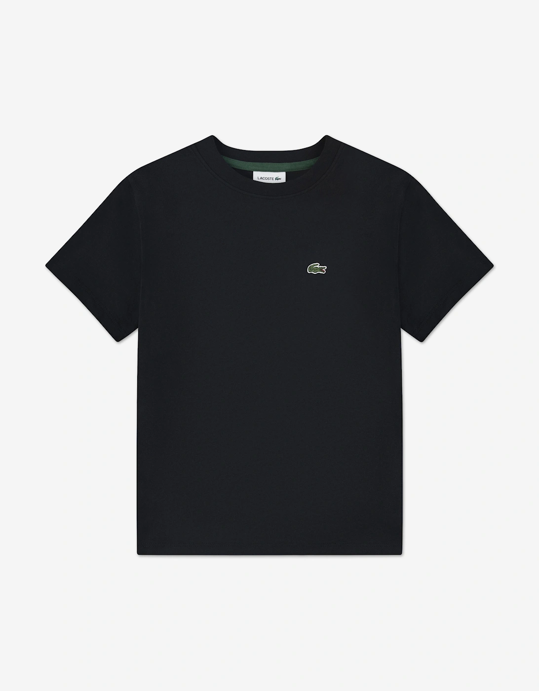 Boy's Lacoste Boys Logo T-Shirt In Black - Size, 12 Years