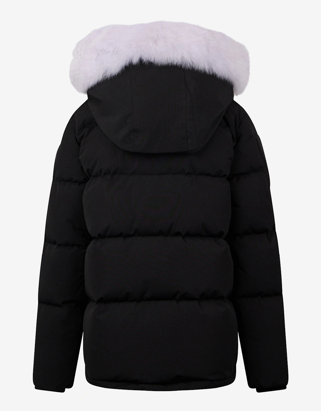 Kids 3Q Down Padded Puffer Jacket in Black