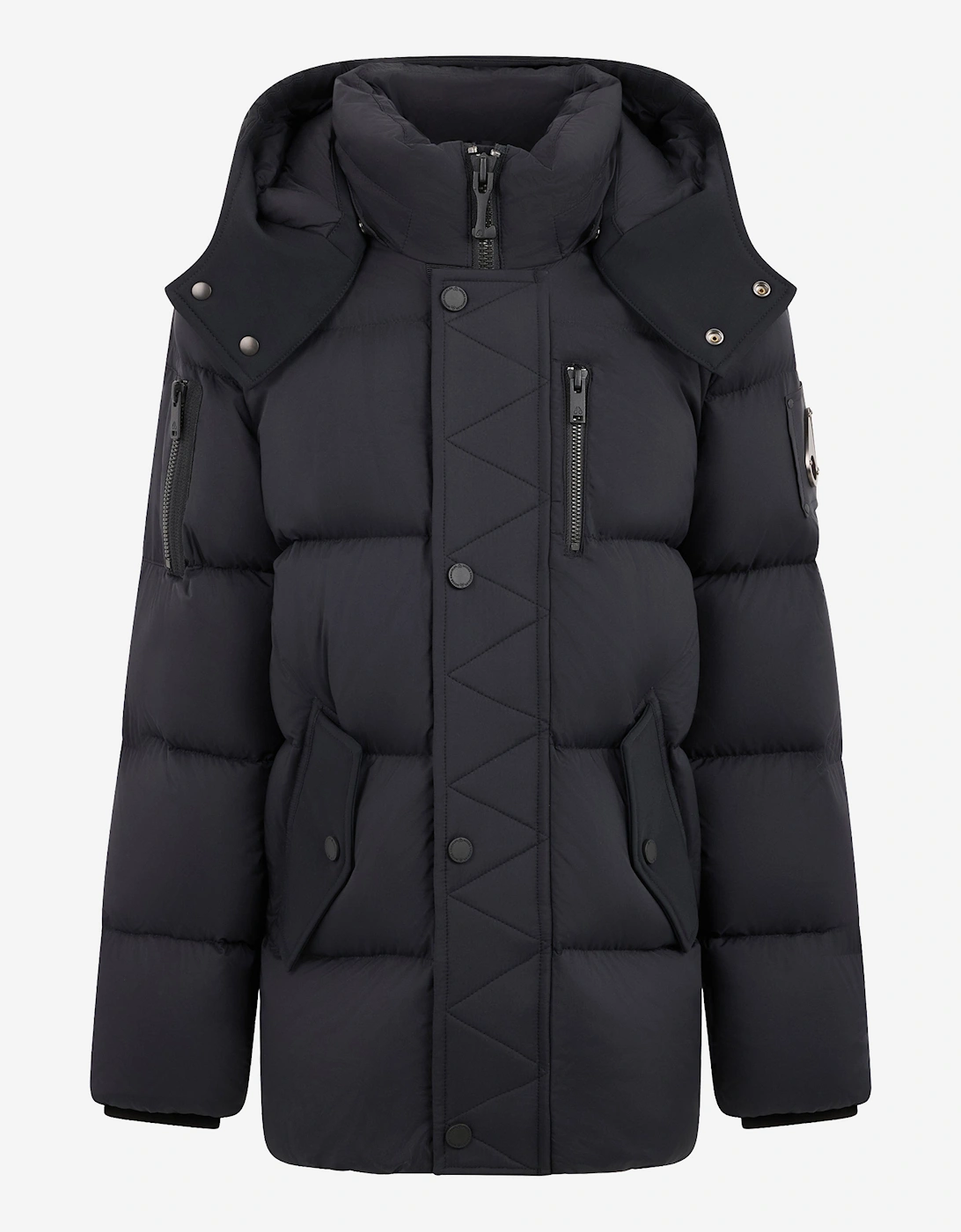 Kids Everest 3Q Down Puffer Jacket in Black, 5 of 4