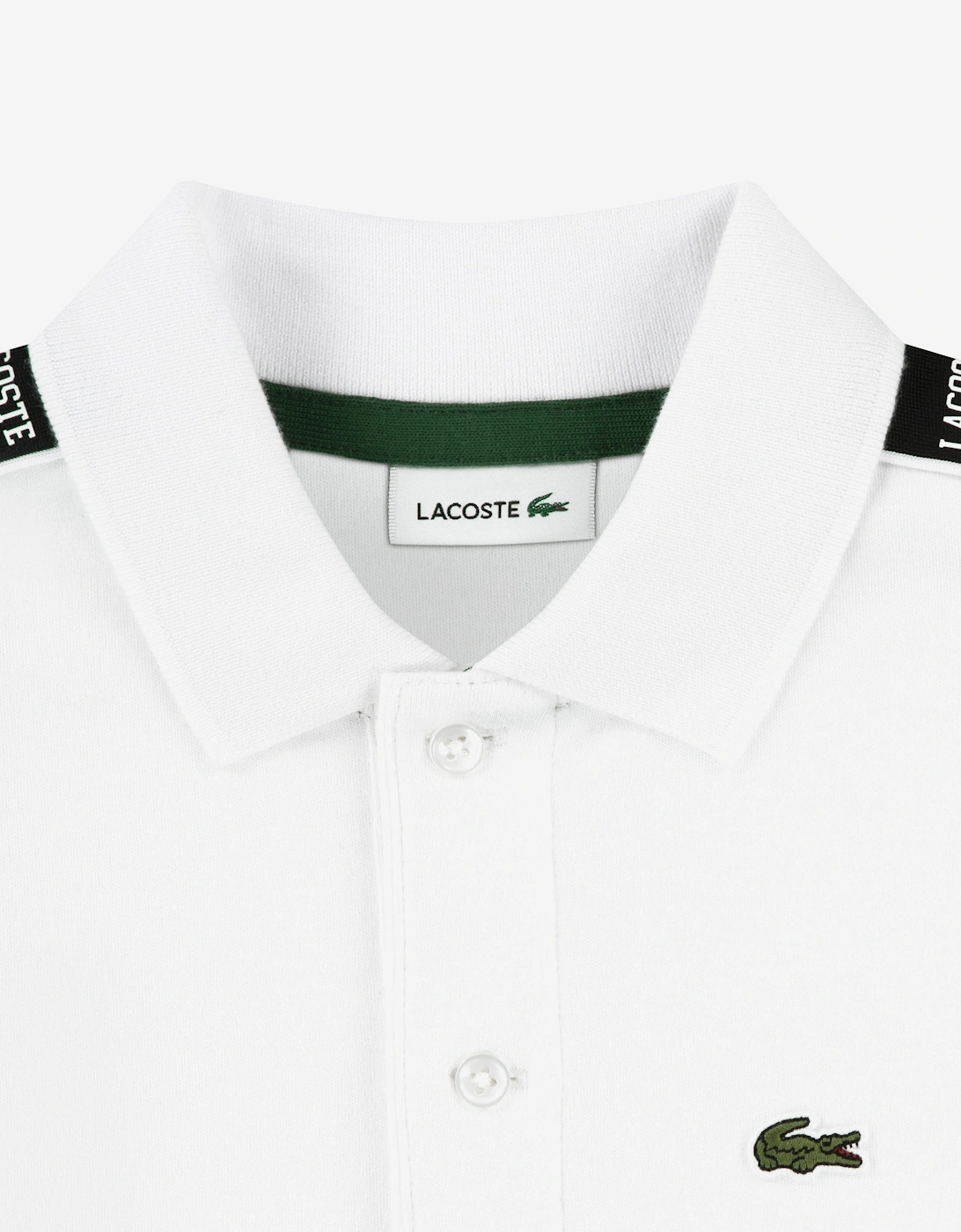 Boys Carbonised Interlock Polo Shirt in White