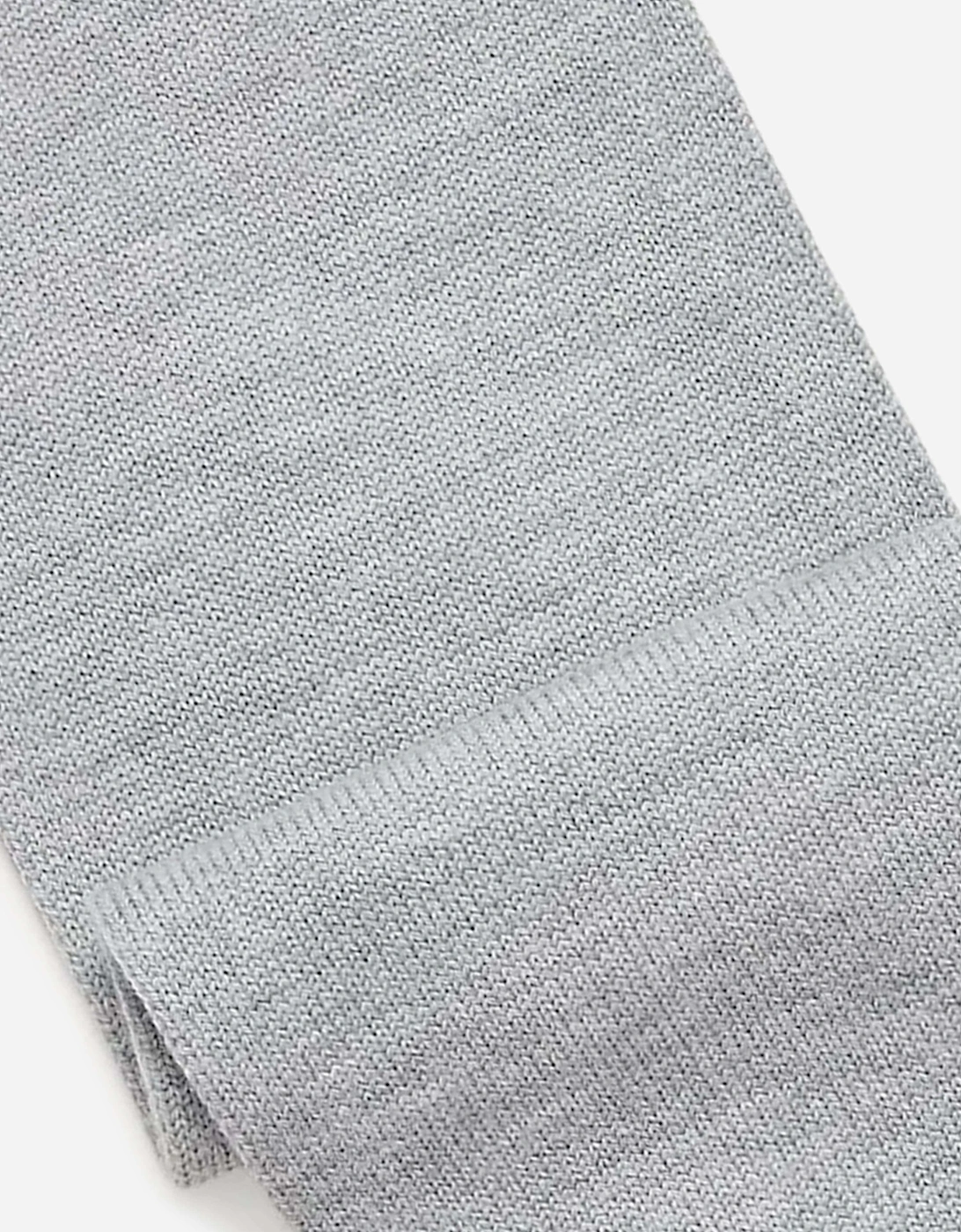 Boys Merino Wool Logo Scarf in Grey