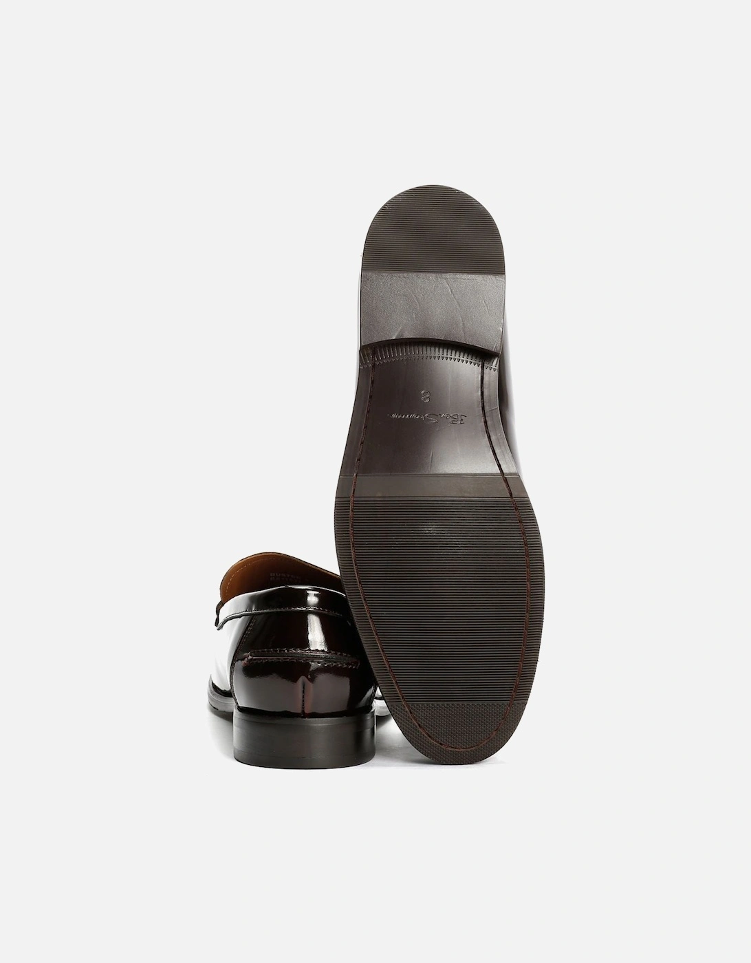 Buster Leather Men's Burgundy Loafers