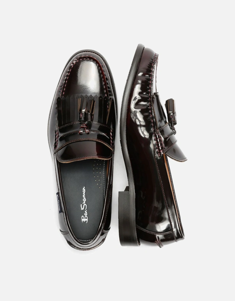 Buster Leather Men's Burgundy Loafers