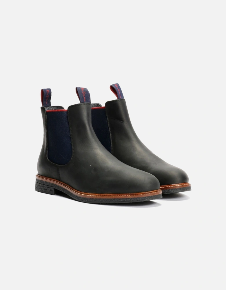 Walker Chelsea Leather Men's Black Boots