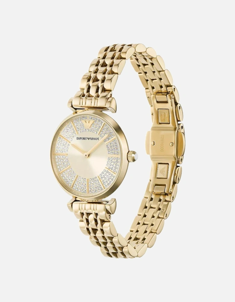 AR11608 Two-Hand Gold-Tone Ladies Watch