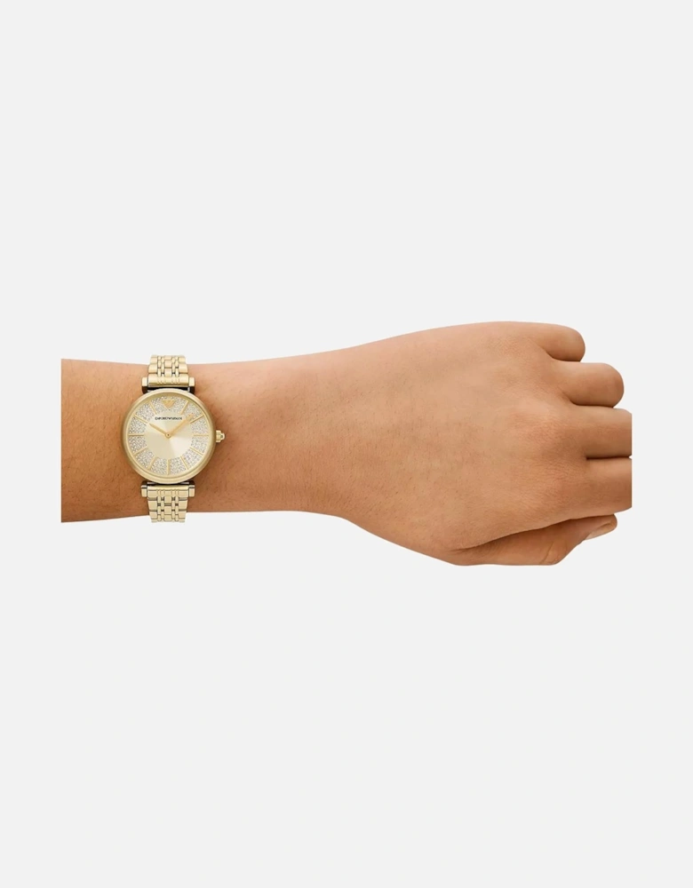 AR11608 Two-Hand Gold-Tone Ladies Watch
