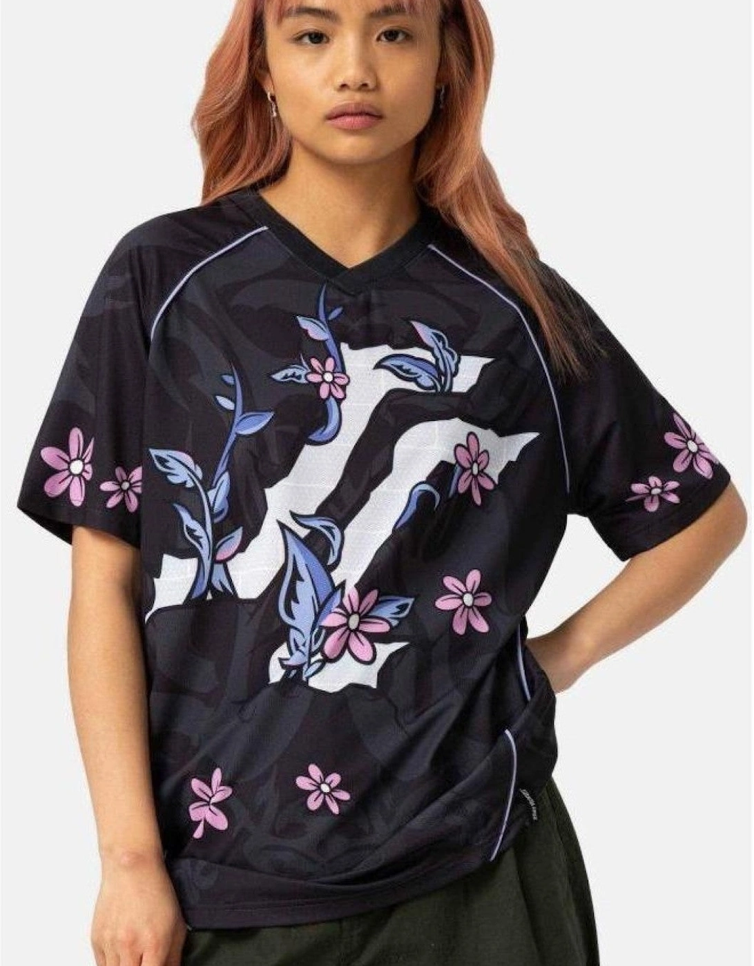 Santa Cruz Women's Santa Cruz Womens Flourish Jersey Short Sleeve T-Shirt - Multi