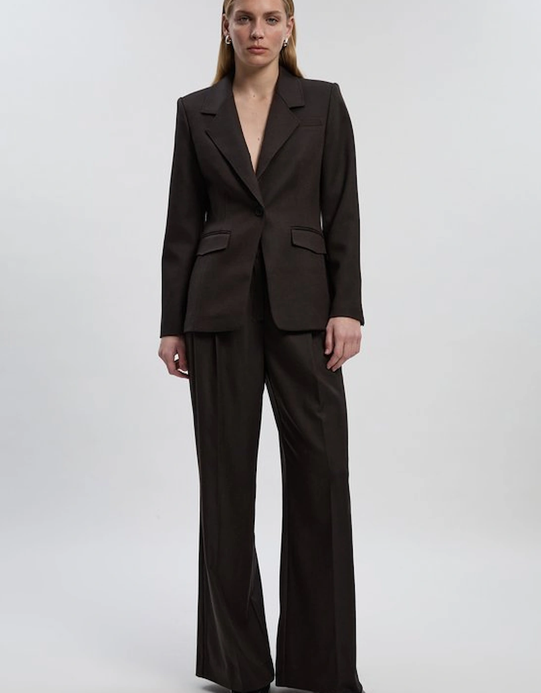 Tailored Marl Single Breasted Blazer