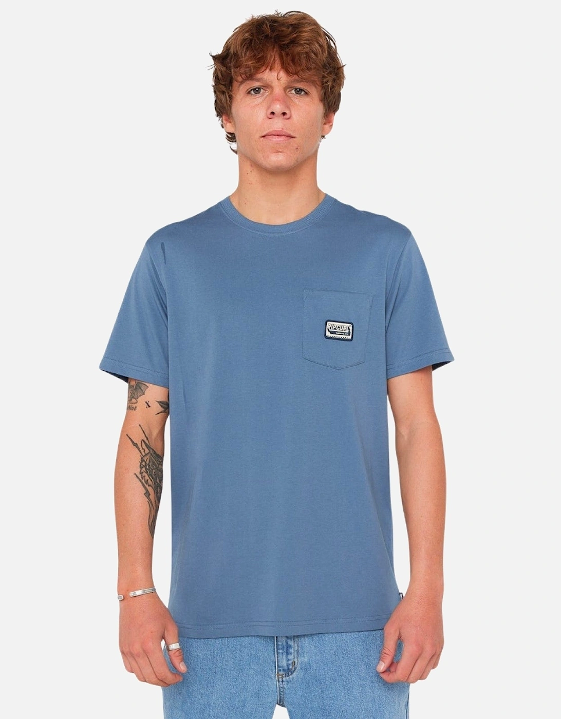 Rip Curl Mens Sportline Badge Graphic Short Sleeve T-Shirt, 2 of 1