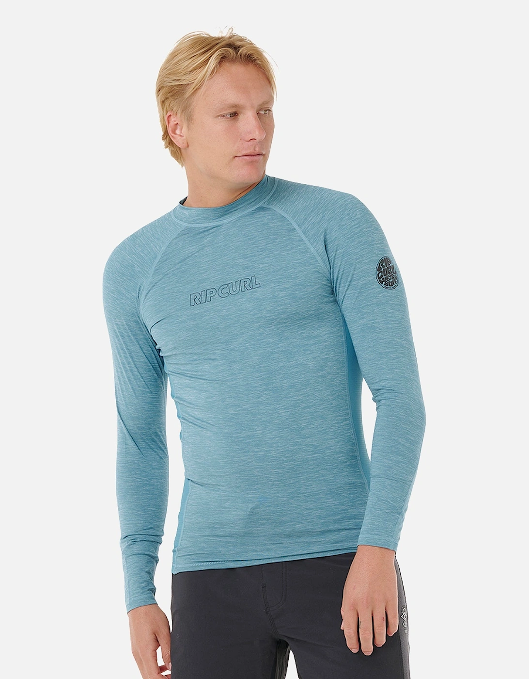 Rip Curl Mens Dawn Patrol UPF 50 Perf Long Sleeve Rash Vest, 2 of 1