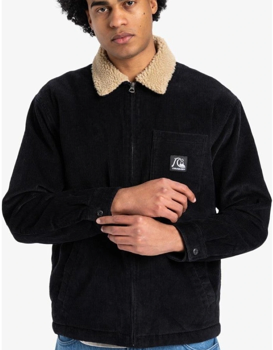 Mens DNA Sherpa Fleece Lined Shacket, 2 of 1