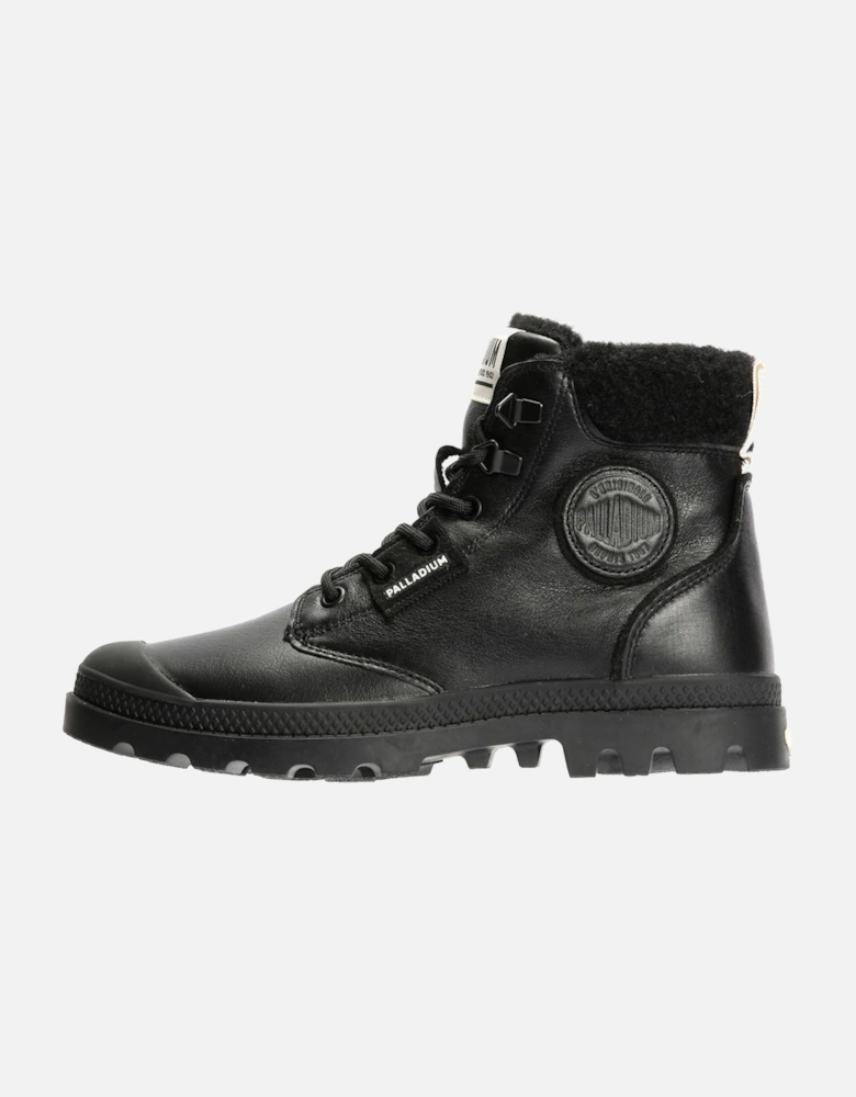 Pampa HI Snow Warm Leather Women's Black Boots