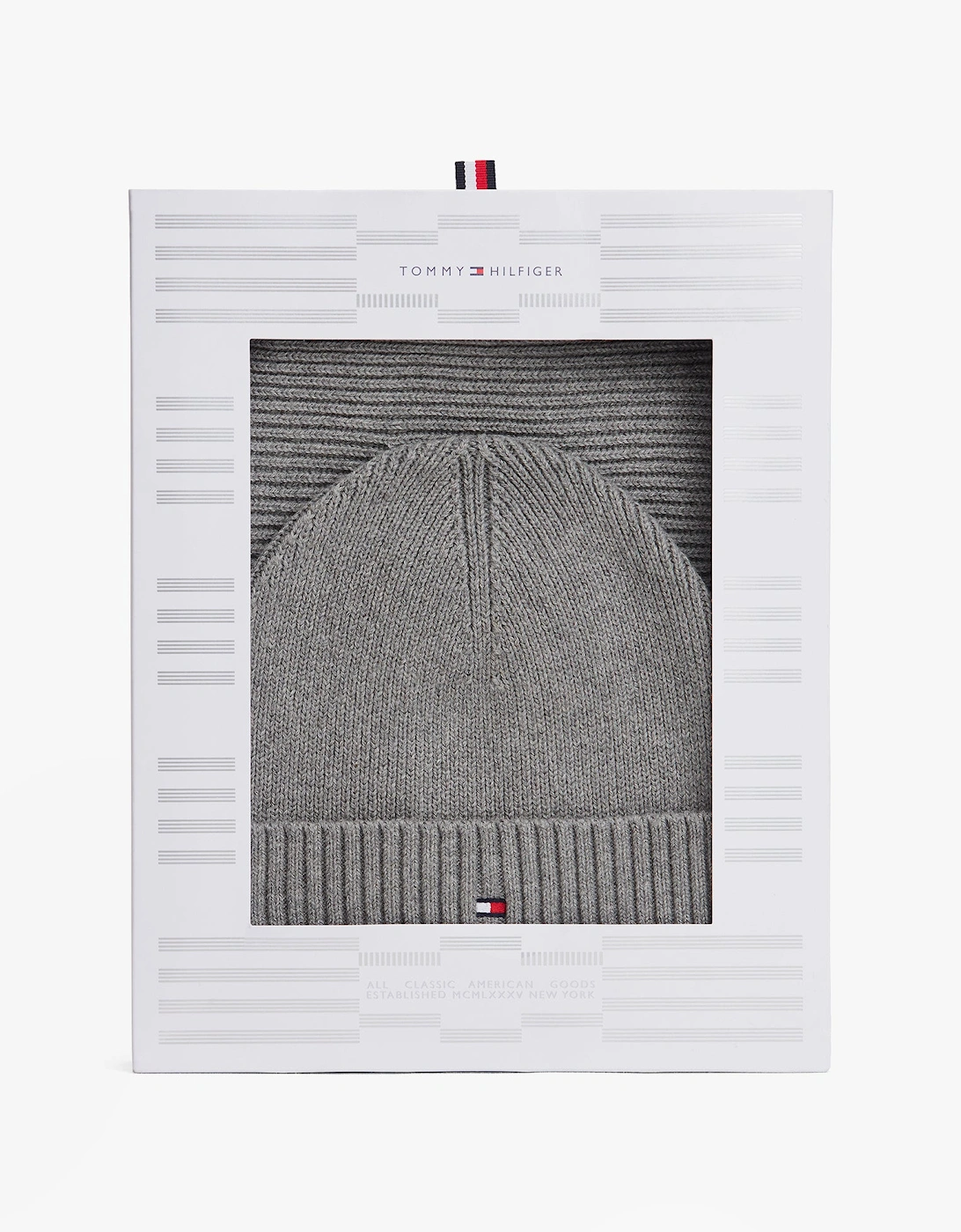 AM0AM13807 TH FLAG BEANIE & SCA Mens Beanie Mid Grey Heather
