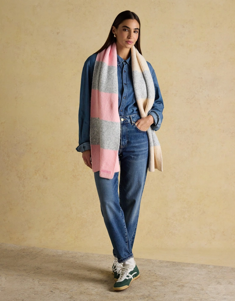 POPLEY STRIPE Womens Winter Pink/Grey