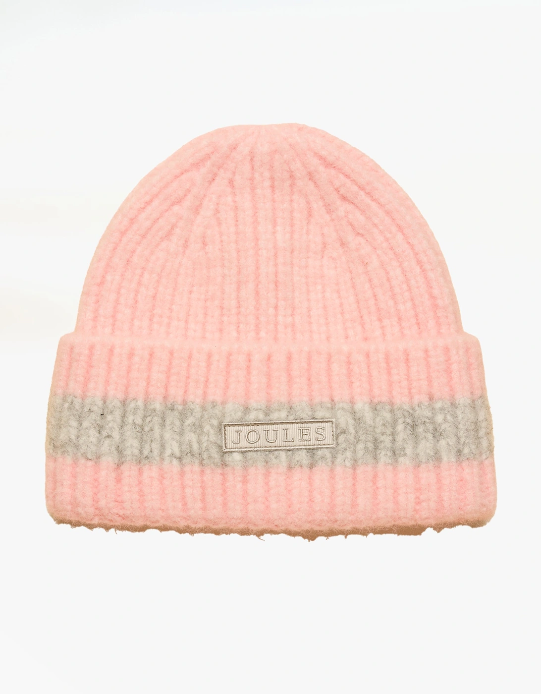 POPLEY STRIPE Womens Beanie Pink/Grey, 5 of 4