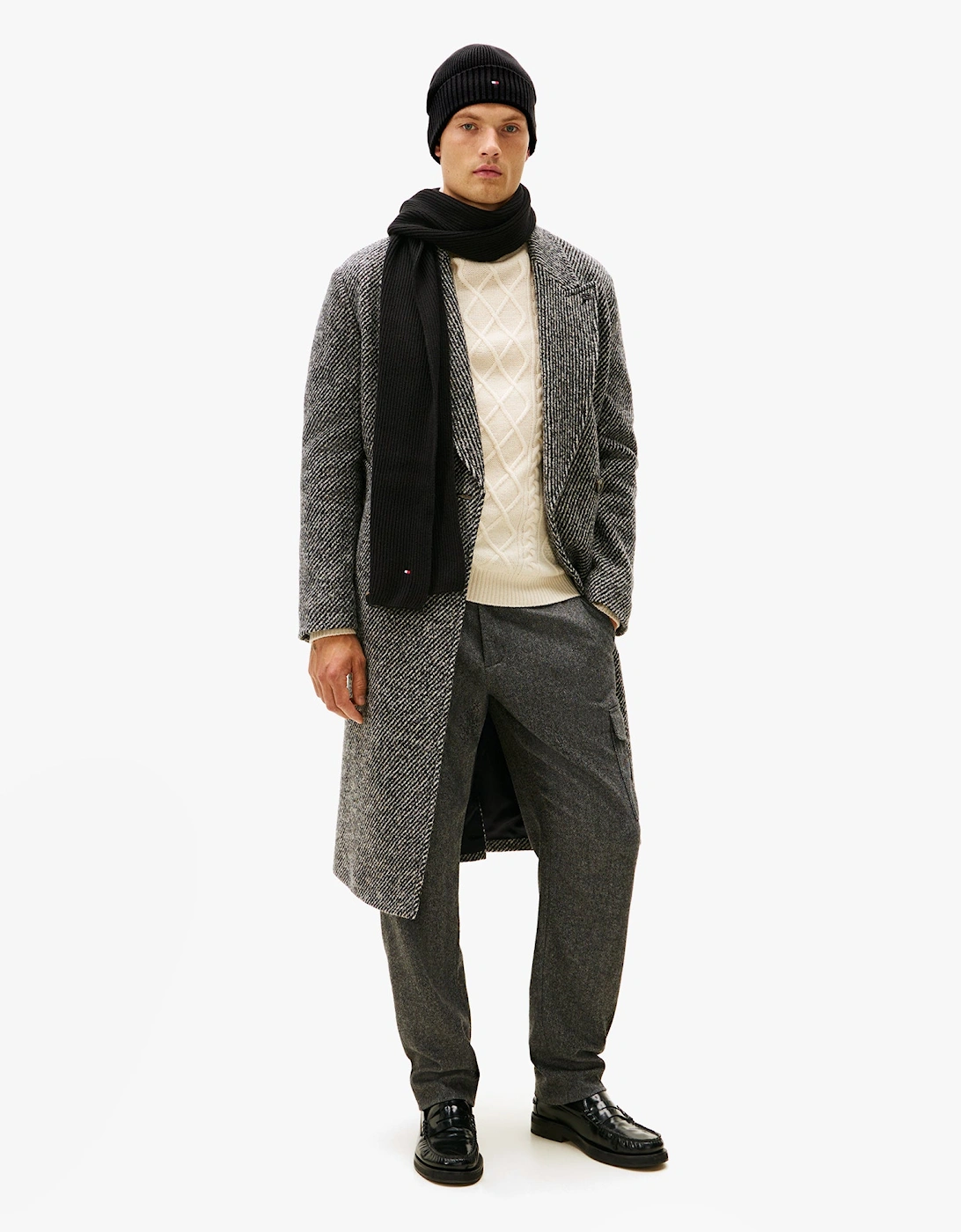 AM0AM13807 TH FLAG BEANIE & SCA Mens Beanie Black